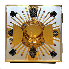 Sagrario Con Expositor De Santísimo Jhs 30x30 Cm Jhs 4 Evangelistas