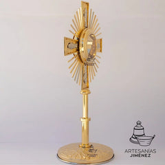 Custodia Liturgica Ostensorio Santísimo De Alpaca 55 Cm