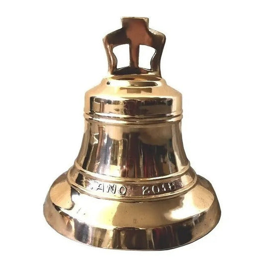 Campana de bronce de 15 kg, fundida a mano en México