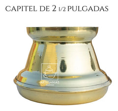 Capitel Para Cirio De 6.5 Cm O 2 1/2 Pulgadas De Diámetro