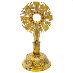 Custodia Eucaristica Ostensorio Cristo Rey Alpaca 60 Cm