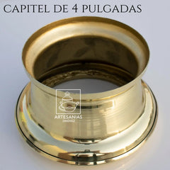 Capitel Para Cirio De 10 Cm O 4 Pulgadas De Diámetro