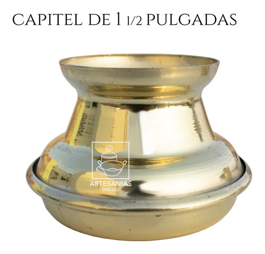 Capitel para cirio de 4 cm o 1 1/2 pulgadas de diámetro, hecho a mano en México