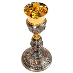 Caliz O Vaso Sagrado Para Iglesia O Capilla Cruz Pavonado C1