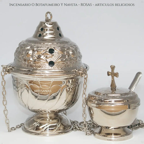 Thurible or Botafumeiro and Large Liturgical Navicula