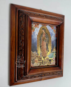 Cuadro Virgen De Guadalupe Basílica C0006 Nogal Nogal