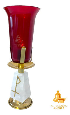 Candeleros Eléctricos Para El Santísimo Piramidal Semanario Dorado