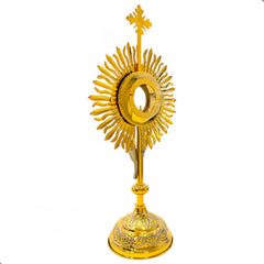 Custodia U Ostensorio Santísimo 65 Cm Corona Laurel Y Angel
