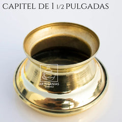 Capitel Para Cirio De 4 Cm O 1 1/2 Pulgadas De Diámetro