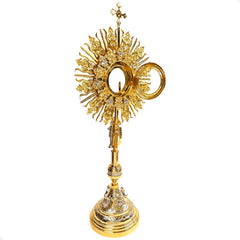 Custodia Ostensorio Tradicional De Sol Iglesia 1.25 M A0780