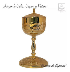 Caliz Copon Y Patena Para Iglesia O Capilla Espinas C307