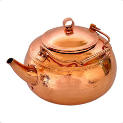 Cafetera O Tetera Con Tapa De Cobre Artesanal De 3 Litros