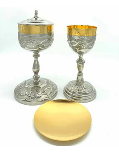 Caliz Y Copon Plateado Rosas C203