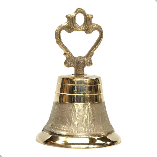 Campanilla de bronce No. 6, fundida a mano en México