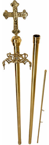 Porta Estandarte De Laton Y Bronce