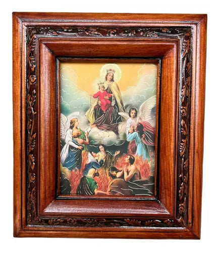 Cuadro Virgen Del Carmen Nogal C1 Nogal