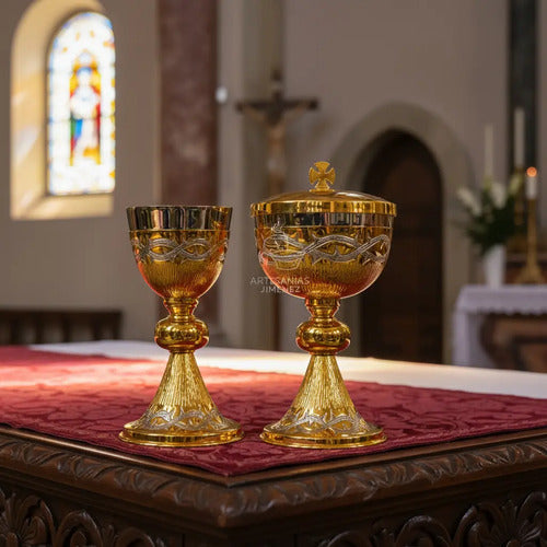 Caliz Copon Y Patena Liturgico Espinas C2