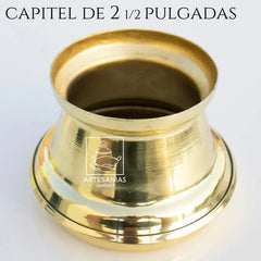 Capitel Para Cirio De 6.5 Cm O 2 1/2 Pulgadas De Diámetro