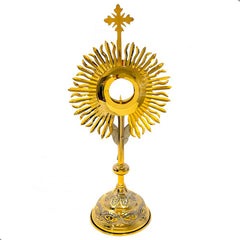 Custodia U Ostensorio Santísimo 65 Cm Corona Espinas Y Angel