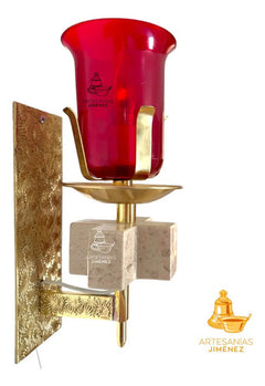 Lampara O Luz Del Santisimo Cruz 1/2 Semana C1 Dorado