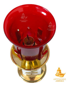 Candeleros Eléctricos Para El Santísimo Cuadrados 1/2 Semana Dorado