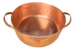 Cazuela O Cacerola De Cobre Con Tapa Marrón