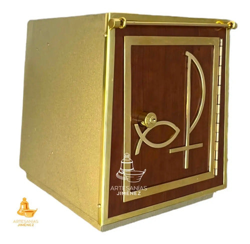 Small Pyramidal Tabernacle Imitation Wood