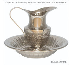 Lavatorio O Lavabo Con Bandeja De Comunion Liturgico Grande