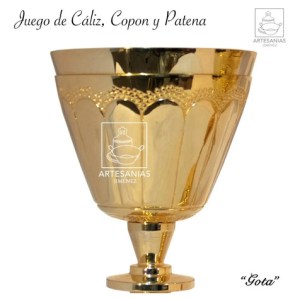 Caliz Copon Y Patena Para Iglesia O Capilla Gota C304