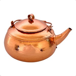 Cafetera O Tetera Con Tapa De Cobre Artesanal De 3 Litros