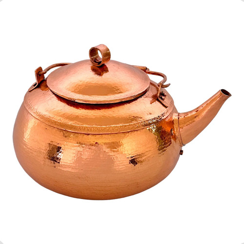 Cafetera O Tetera Con Tapa De Cobre Artesanal De 3 Litros