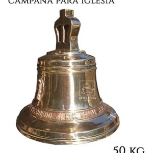 Campana Antigua O Rustica Personalizada De Bronce