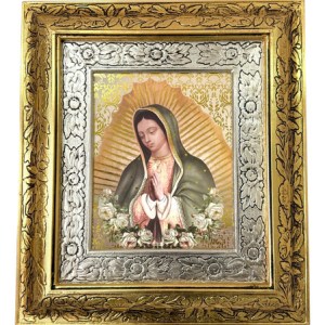 Cuadro Busto Virgen De Guadalupe 45x40 Cm C002
