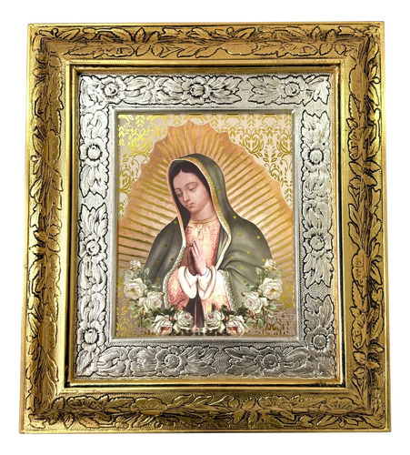 Cuadro Busto Virgen De Guadalupe 45x40 Cm C002