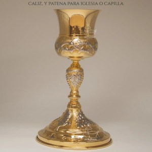 Caliz Para Iglesia O Capilla Con Patena T21 Vaso Sagrado