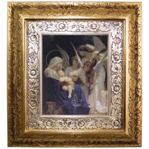 Cuadro De La Natividad 45x40 Cm A0905 Combinado Oro Y Plata Oro Y Plata