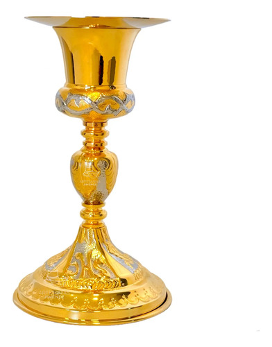 Caliz Para Iglesia O Capilla Con Patena Jhs Vaso Sagrado A1