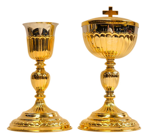 Caliz Copon Y Patena Liturgico Vaso Sagrado C10