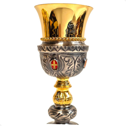 Caliz O Vaso Sagrado Para Iglesia O Capilla Cruz Pavonado C1