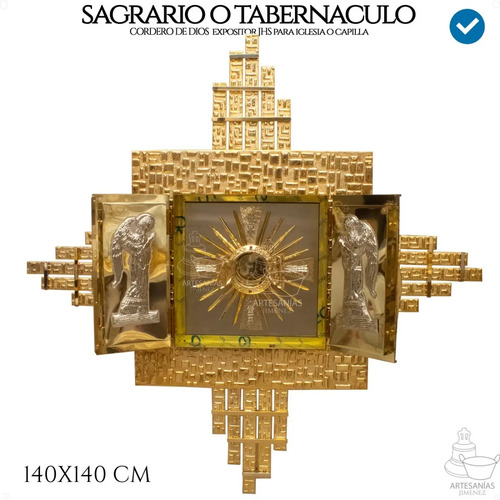 Sagrario Con Expositor De Santisimo Liturgico Caja 40x40