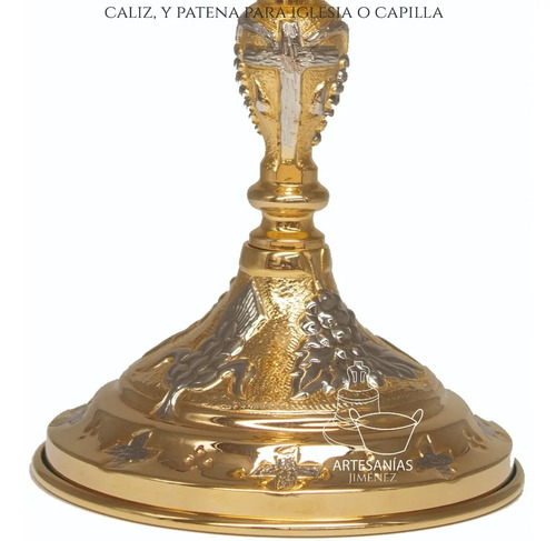 Caliz Para Iglesia O Capilla Con Patena T21 Vaso Sagrado