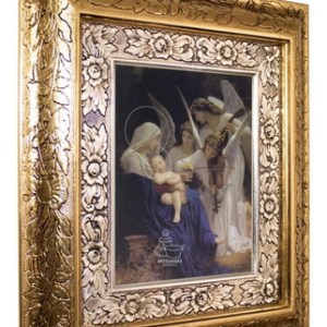 Cuadro De La Natividad 45x40 Cm A0905 Combinado Oro Y Plata Oro Y Plata