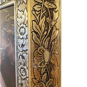 Cuadro De San Judas Tadeo 60x47 Cm Combinado Oro Y Plata Oro Y Plata