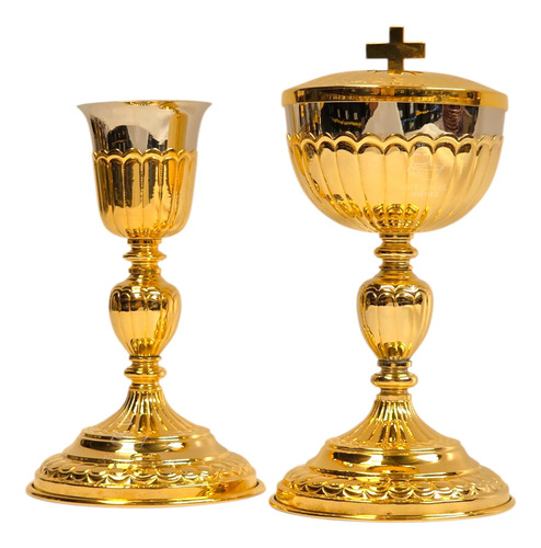Caliz Copon Y Patena Liturgico Vaso Sagrado C10