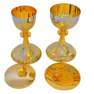 Caliz Copon Y Patena Liturgico Jhs Y Símbolos Litúrgicos C1