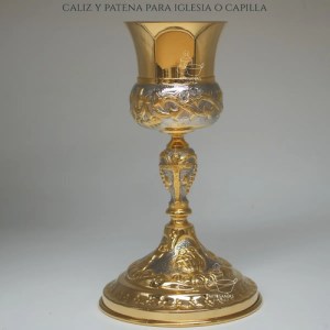 Caliz Para Iglesia O Capilla Con Patena T17 Vaso Sagrado
