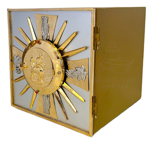 Sagrario Con Expositor De Santísimo 30x30 Cordero De Dios S1