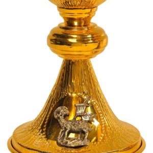 Caliz Copon Y Patena Liturgico Espinas Y Cordeo De Dios P1