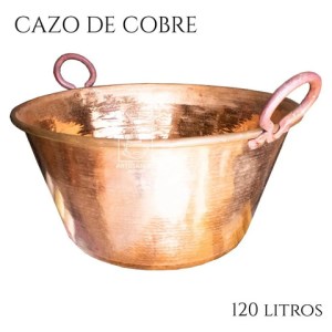 Cazo De Cobre Artesanal Capacidad 120 Litros Grueso