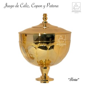 Caliz Copon Y Patena Para Iglesia O Capilla Gota C304